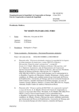 Diario de la 756ª Sesión plenaria del Foro de Cooperación en materia de Seguridad  