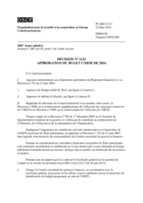 Décision No 1123 du Conseil permanent