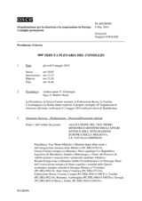 Giornale della 999a Seduta plenaria del Consiglio permanente