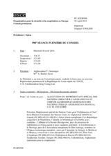 Journal de la 998ème séance plénière du Conseil
