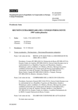 Diario de la 995ª Sesión extraordinaria del Consejo Permanente 