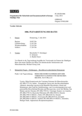 Journal der 1006. Plenarsitzung des Ständigen Rates 