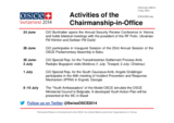 Report on the Activities of the Chairperson-in-Office