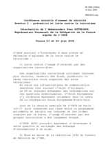 Intervention by the Delegation of France, Ambassador Yves Doutriaux