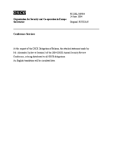 Statement by the Delegation of Belarus (ru)