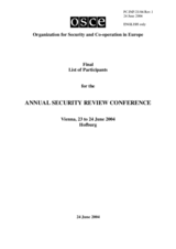 List of participants