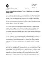 Statement by the Finnish Delegation, working group D