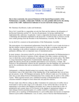 Closing statement by the OSCE Parliamentary Assembly