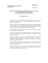 Closing statement by the Permanent Representative of Turkey