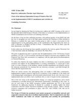 Report by Ambassador Thordur Aegir Oskarsson of Iceland