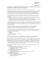 Summary of report by International Alert, presented by the Netherlands Delegation, working group D