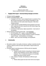 Remarks by Michele LeVoy