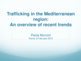 Presentation by Paola Monzini: Trafficking in the Mediterranean region: An overview of recent trends