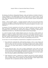 Day 1 - Narco-Terrorism: INTERPOL presentation