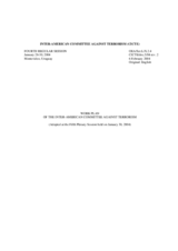 Conference document: Work plan of the Inter-American Committee against Terrorism