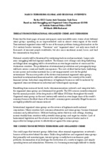 Day 1 - Narco-Terrorism: SECI Center Anti-Terrorism Task Force - Global and Regional Review