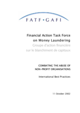 Day 1 - Non-Banking Conduits: FATF Combating the Abuse of Non-Profit Organizations - International Best Practices
