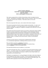 Day 2 - Summation of day 1 sessions