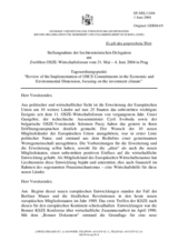 Statement by the Delegation of Liechtenstein to Agenda Point: Review of the Implementation of OSCE Commitments in the Economic and Environmental Dimension (de)