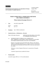 Journal of the 3rd Day of the Twelfth Meeting of the Economic Forum (it)