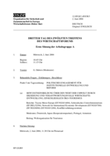 Journal of the 3rd Day of the Twelfth Meeting of the Economic Forum (de)