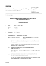 Journal of the 1st Day of the Twelfth Meeting of the Economic Forum (it)