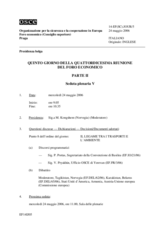 Journal of the Fifth Day of the Fourteenth Meeting of the Economic Forum, Part II (it)