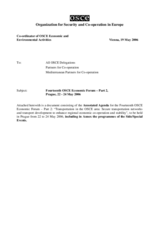 Annotated agenda for the 14th OSCE Economic Forum - part two