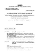 Revised draft agenda - 14 October