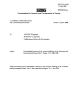 Consolidated Summary of the 16th Meeting of the Economic and Environmental Forum, Part 2