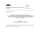 Presentation by Dr. Armen Saghatelyan, Director of the Center for Ecological-Noosphere Studies NAS, Armenia