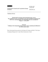 Presentation by Mr. Shimon Tal, former Water Commissioner of Israel