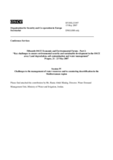 Water demand management in Jordan