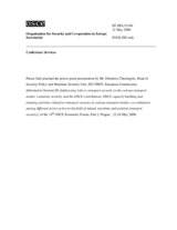 Presentation by Mr. Dimitrios Theologitis, Head of Security Policy and Maritime Security Unit, DG TREN, European Commission