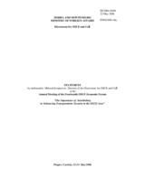 Statement by Ambassador Milorad Scepanovic, Director of the Directorate for OSCE and CoE, Ministry of Foreign Affairs of Serbia and Montenegro