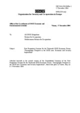 Consolidated summary of the first preparatory seminar for the 13th OSCE Economic Forum