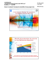 Presentation by Christopher Segar, Directorate of Global Energy Dialogue, International Energy Agency, Paris