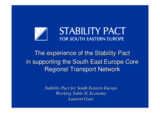 Presentation by Laurent Guye, Stability Pact for South Eastern Europe, session II
