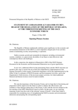 Statement by the Delegation of Belarus