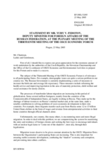 Statement by Deputy Minister for Foreign Affairs of the Russian Federation, Mr. Fedotov