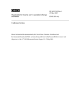 Presentation by Mr. David Stone, Director - Livelihood and Environmental Security (LIVES) Advisory Group, "Environmental impacts of displaced persons"