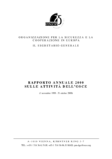 OSCE Annual Report 2000 (it)