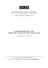 OSCE Annual Report 1999 (de)