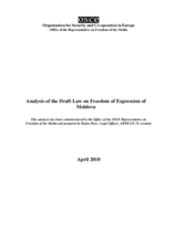 Analysis of the Draft Law on Freedom of Expression of Moldova Analysis of the Draft Law on Freedom of Expression of Moldova