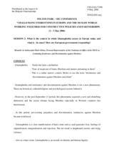 Remarks by Ambassador Omur Orhun, Personal Representative of the Chairman-in-Office of the OSCE on Combating Intolerance and Discrimination against Muslims