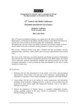 Declaration on Pluralism and Internet Governance