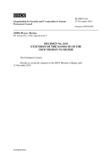 Permanent Council Decision No. 1143