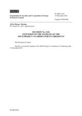 Permanent Council Decision No. 1156