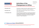Report on the activities of the Chairperson-in-Office