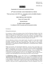 Statement by Dr. Halil Yurdakul Yiğitgüden, Co-ordinator